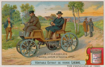 El primer coche de gasolina, 1875 de European School